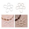 Large Hollow Flower Pendant Charms for DIY Craft Jewelry Making Supplies 48x42mm