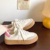 Korean Version of Versatile German Training Shoes Women's Summer Thin 2025 New American Hong Kong Style Retro Breathable Casual White Shoes
