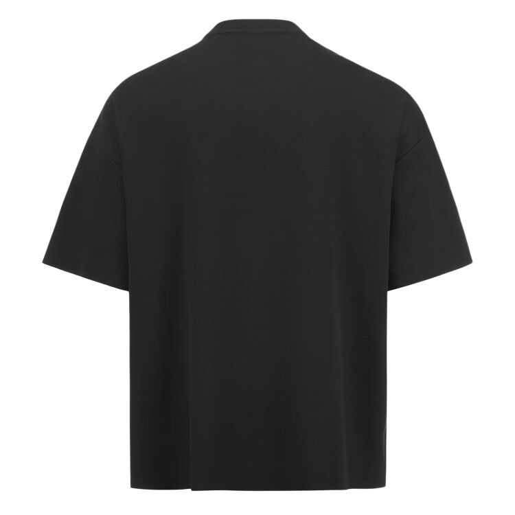 Reebok Beats Tee Series Solid Color Round Neck Loose Short Sleeve T-Shirt Unisex Tops Black 23RCS417U001