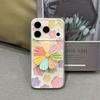 Floral Magnetic Stand Phone Case for iPhone 16/17 Pro Max, Summer 15/14 Cover