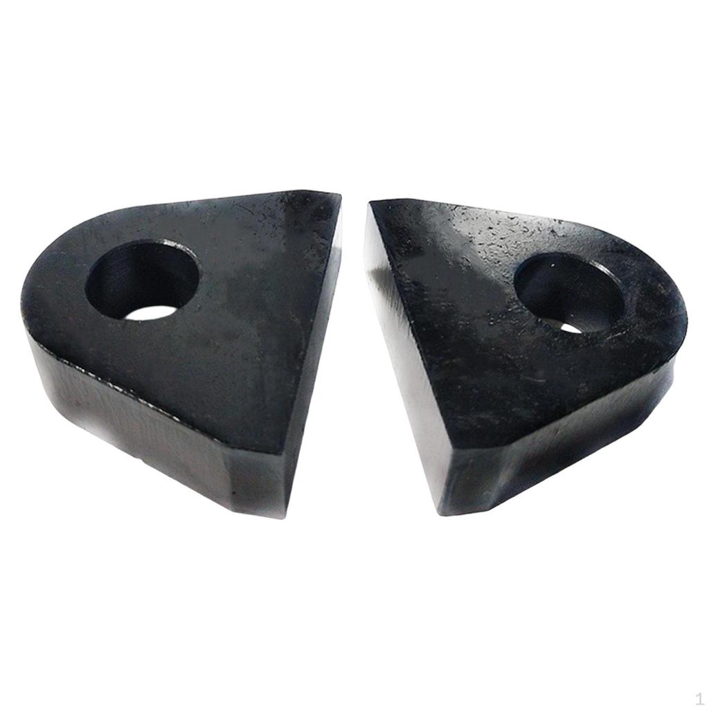 2 Pièces Support d'étrier à souder, Facile à installer, Acier robuste pour