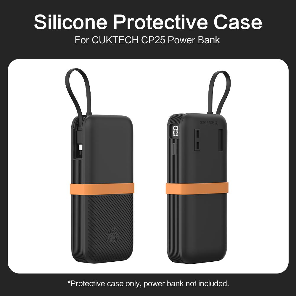 SIKAI Silicone Case For CUKTECH CP25 45W 20000mAh Power Bank Two-Way Fast Charge Self Portable Powerbank Includes Cable Strap