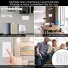 For Tuya 1 Gang US WiFi Smart Wall Switch Single Pole Push Button Light Switch Touch Panel Wireless Remote Control 240V No Screw