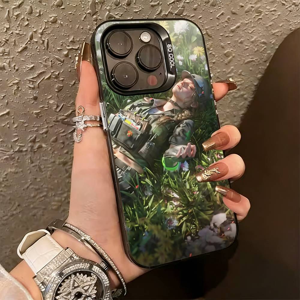 

GAME D-delta force Phone Case For iPhone 17,16,15,14,13,12,11 Plus,Pro Max,XS,Colorful Silver Black Cover iPhone13PROMAX
