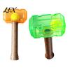Indestructible Dog Toys 2Pcs Squeaky Hammer with Tennis Ball Inside, Interactive Fetch Toys, Puppy Teething Rubber Chew Toy for Medium Large