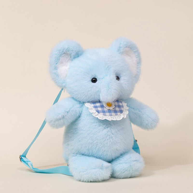 Bambola orso che corre bambola gatto a tre fiori che corre bambola coniglio elefante peluche cuscino regalo di compleanno