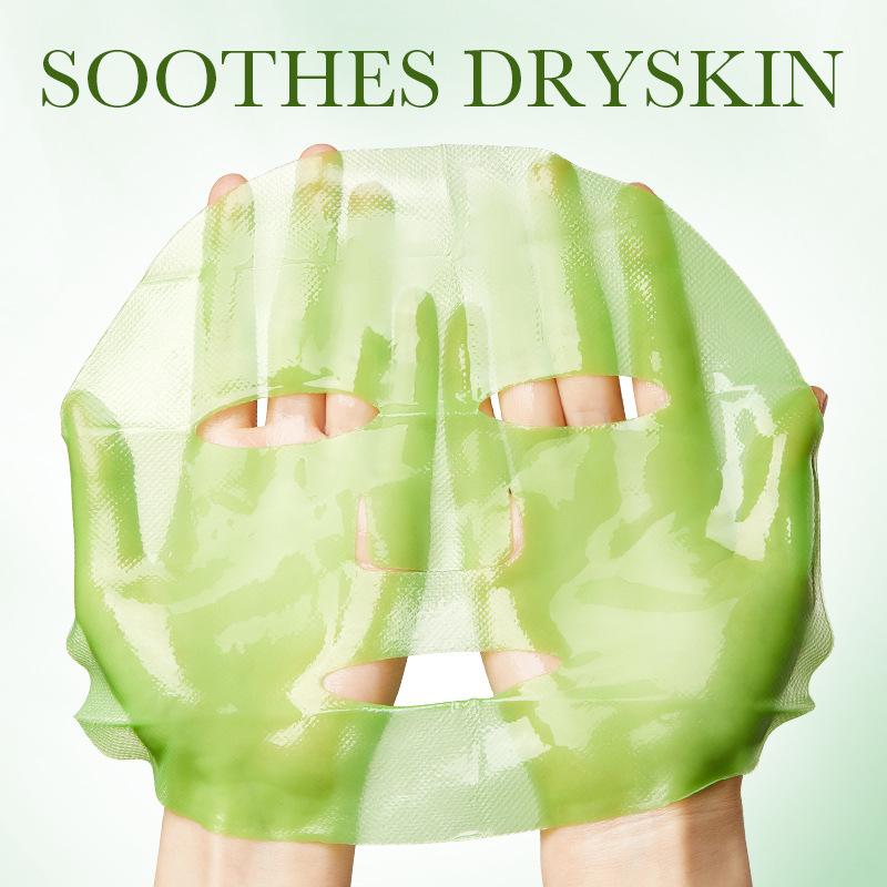 Aloe Essence Gesichtsmaske Nährende und feuchtigkeitsspendende und verjüngende Pflanzengesichtsmaske Sommer