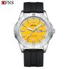 Ofns Brand Men's Quartz Watch - Waterproof with Dual Calendar & Simple Bar Markers