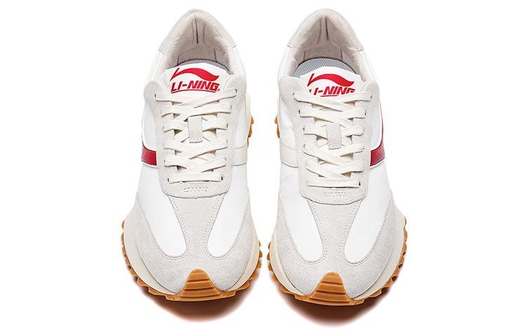 LI NING 1990 Classic Collection Cushioning, Wear Resistant Low top Running Shoes Men's Red White ALFR113-1