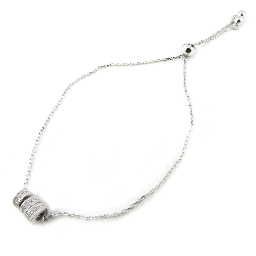 Les Trésors De Lily [N0000] - Silver Bracelet 'Sissi' Silver White (rhodium-plated) - 5x2 Mm