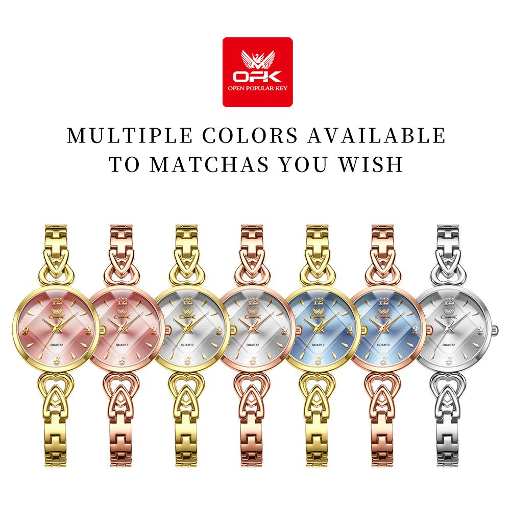 OPK 6064 Ladies Bracelet Wristwatch Waterproof Luxury Female Watch High Quality Original Women's Dress Watch