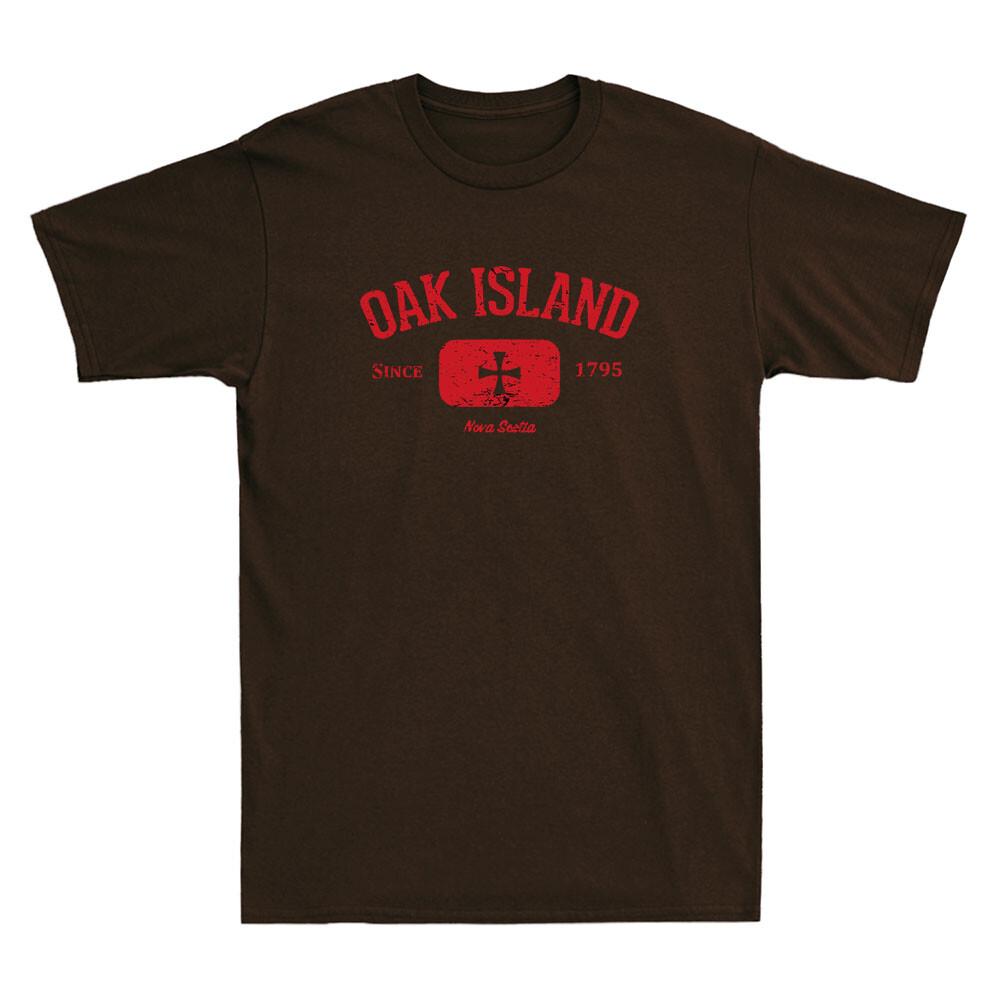 Oak Island Nova Scotia Knights Templar Cross Vintage Unisexs Short Sleeve Tshirt
