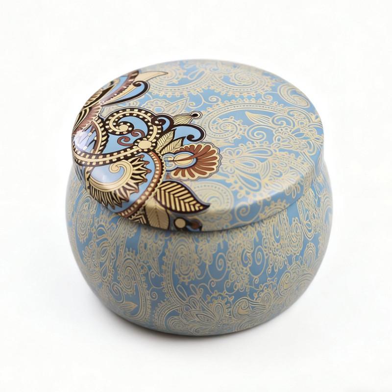 Printed Multi-Purpose Metal Can with Lid Gift Can Candy Jar Spice Jar 599₽