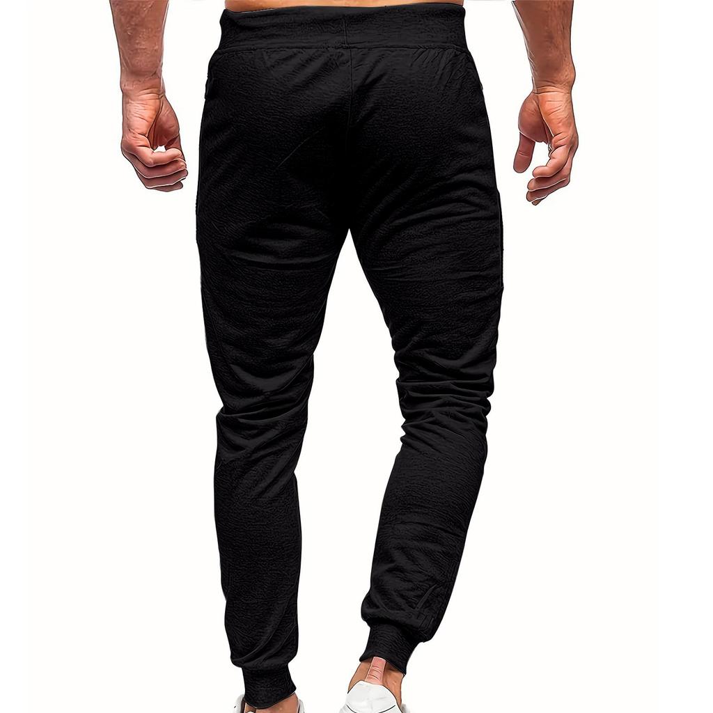 Men's Sports Pants And Casual Pants With Zippered Pockets