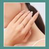 Tancise Classic 925 Sterling Silver  Zircon Ring Ladies Jewelry Wedding Promise Party Gift