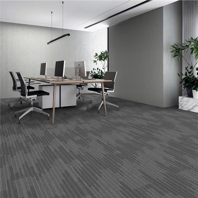 Thickened Commercial Office Carpet Tiles for Large Area Flooring