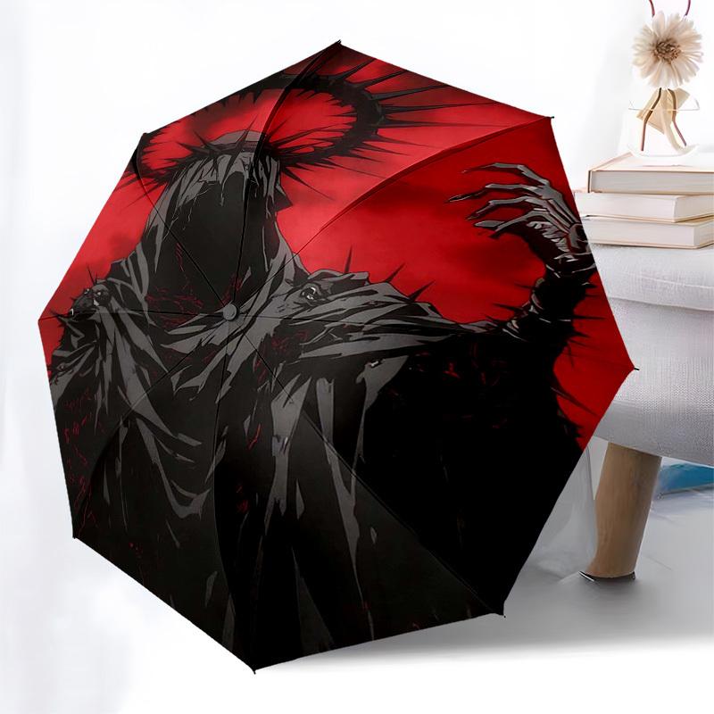 

1pc Dark Crown of Thorns Umbrella: Automatic Opening/Closing, Foldable Design, Outdoor Use, Festival Gift for Fans & Travelers.L094