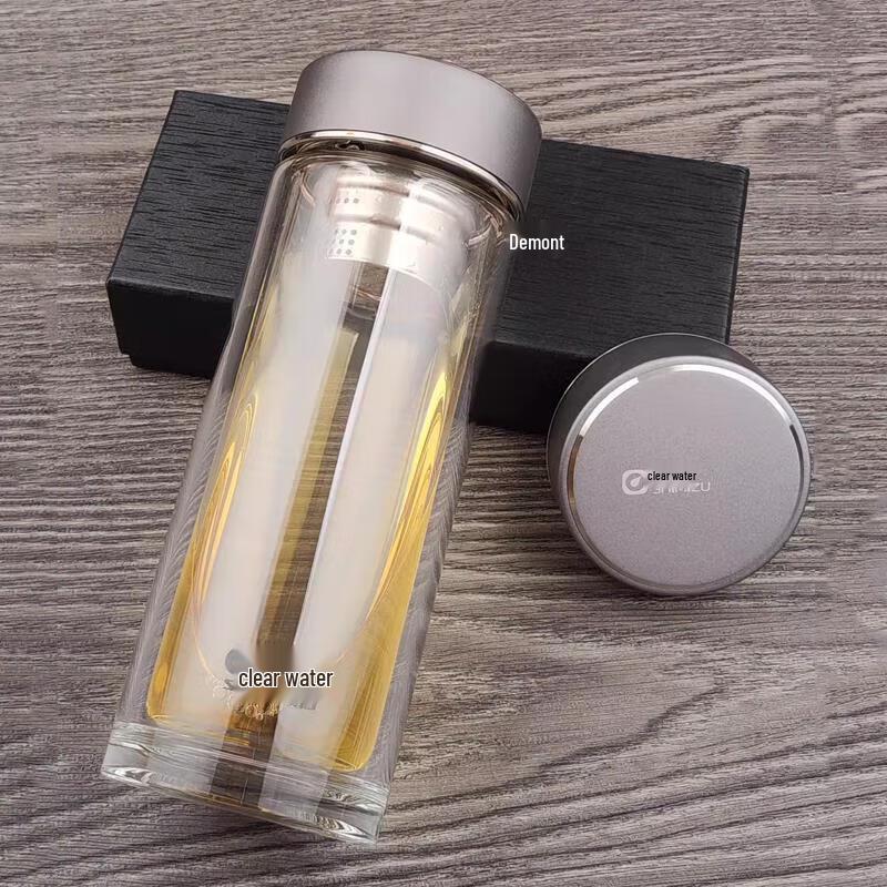 SHIMIZU Double-Layer Heat-Resistant Glass Tea Cup