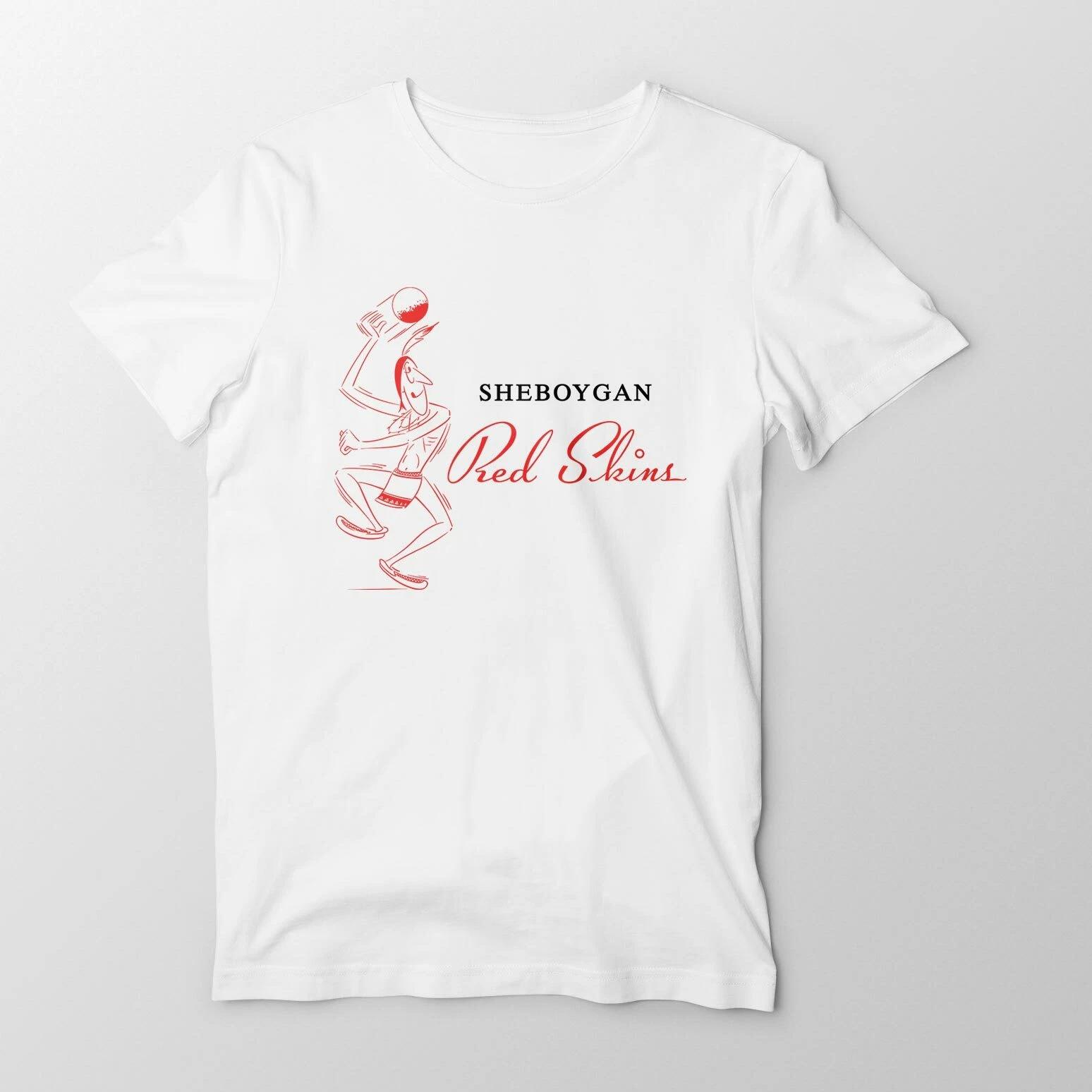 

Graphic T Shirt Original NBA Basketball Team 40s Retro Tee Sheboygan Red Skins XL