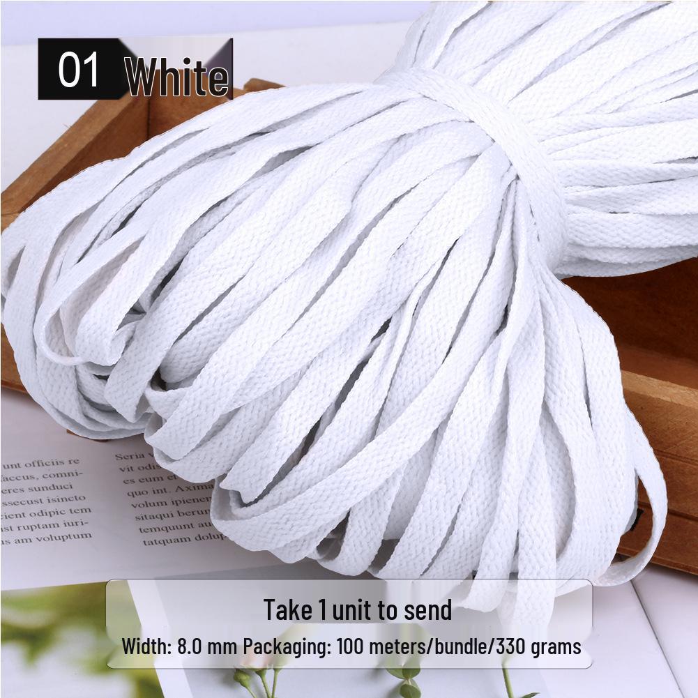 

Шелковый шнурок 8 мм, 29 цветов - Универсальный для обуви, шляпы и поясной завязки