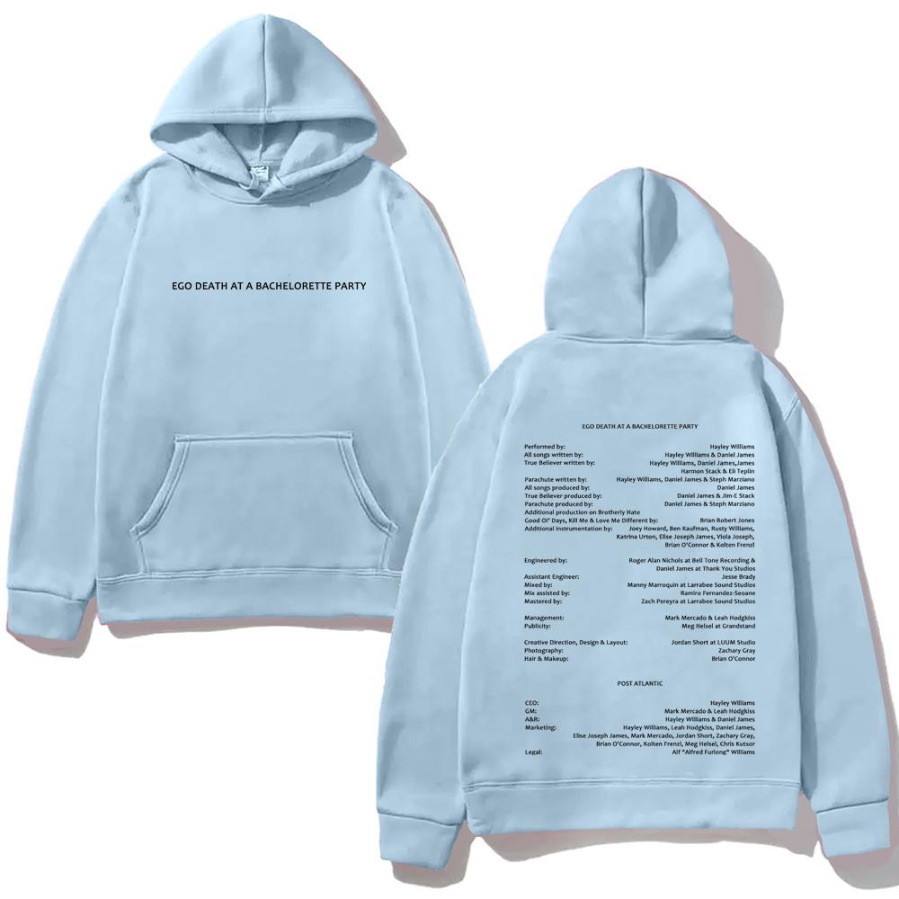 Hayley Williams NEW HOODIE 2026 Winter HighQuality Moletom EGO DEATH AT A BACHELORETTE PARTY Graphic Printing Hoody Comfortable