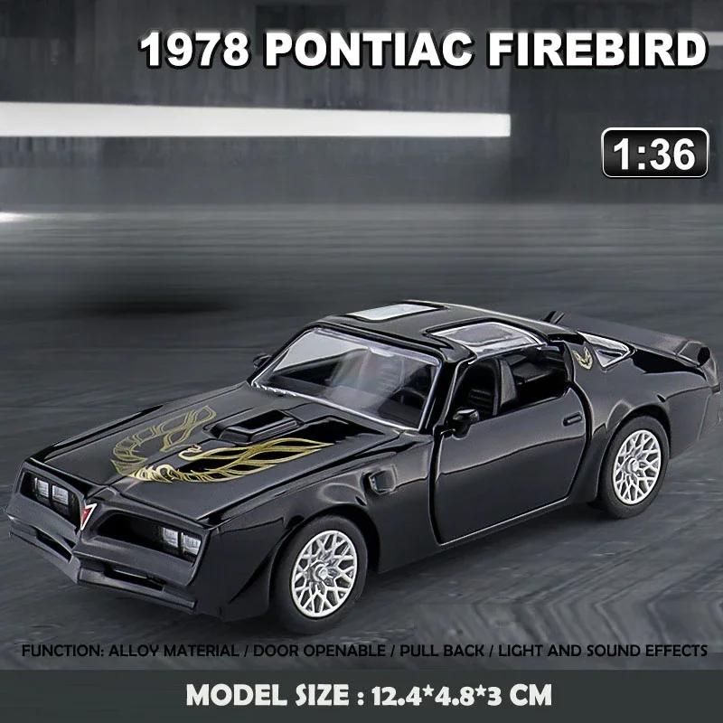 

Симуляция 1:36 Pontiac Firebird Сплав Спортивный Автомобиль Модель Литье под Давлением Металл Игрушечные Транспортные Средства Детская Коллекция Игрушек миниатюрная машина чёрный