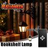 Vintage Gothic Metall Leselampe LED Nachtlicht Ornament Buch Dekoration Hängende Bücherregal Lampe für Arbeitszimmer Zuhause Bibliothek