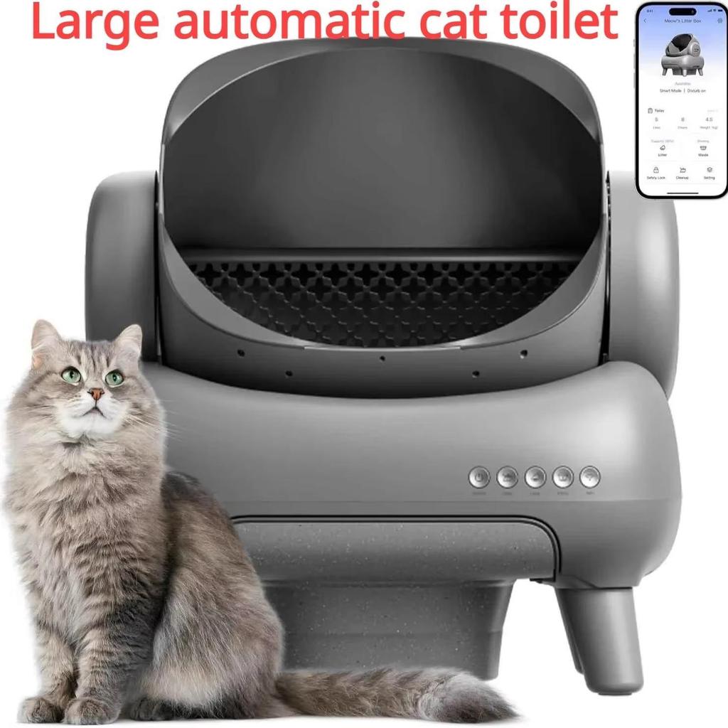 Neakasa M1 Open-Top Self Cleaning Cat Litter Box, Automatic Cat Litter Box with APP Control, Odor-Free Waste Disposal Includes T