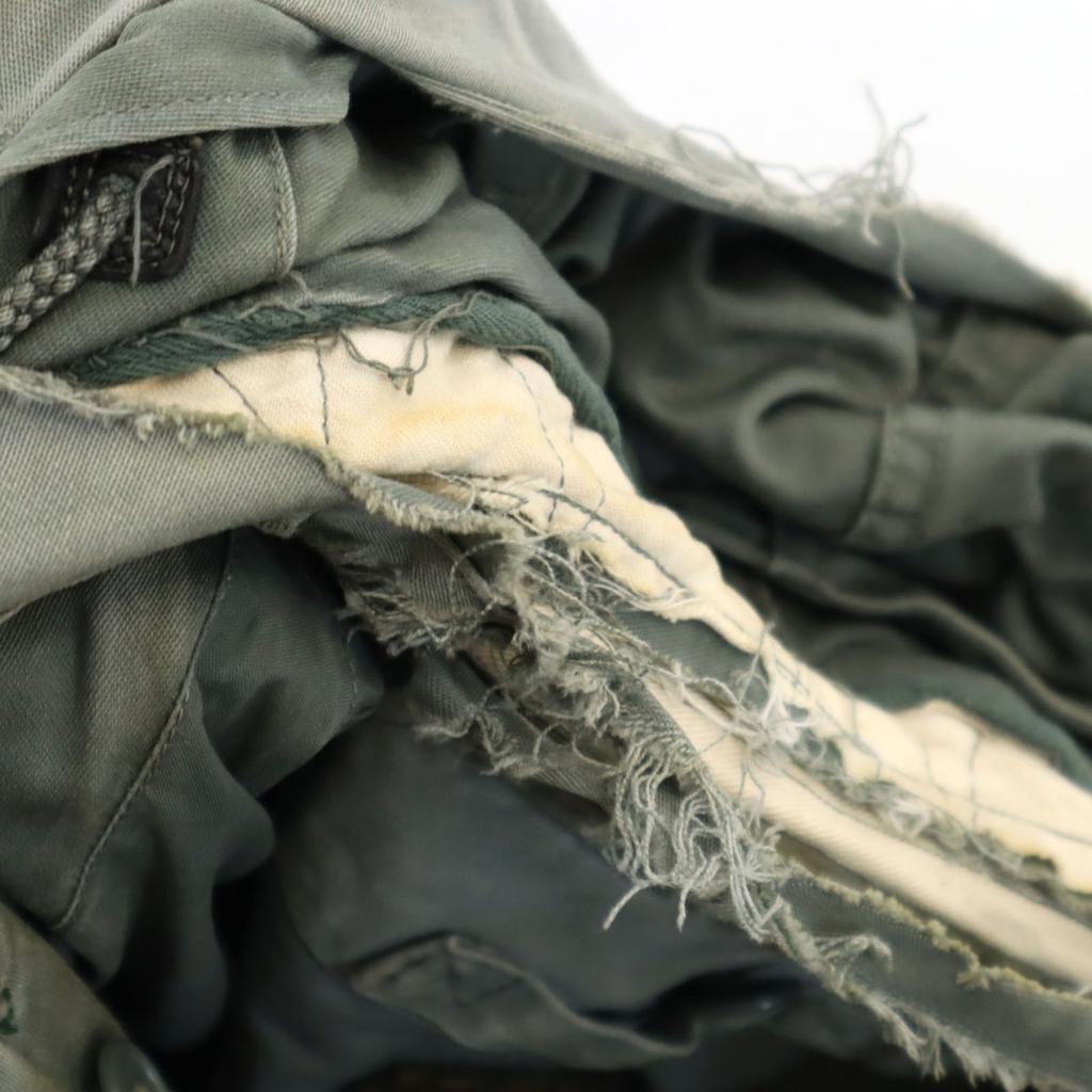 US AIR FORCE 50s Vintage Black Tag Cattle Jacket L Sage Green Field Men's Used