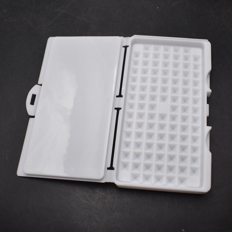 50/100-Fächer Strasssteine Schmuckaufbewahrungsbox 3-10 mm Edelstein-Display-Organizer-Etui Für Geschäft Edelsteine Rohe Steinverpackung Abdeckung Tablett