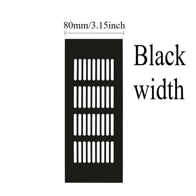 

50/80mm Wide Vents Perforated Sheet Aluminum Alloy Air Vent Perforated Sheet Web Plate Ventilation Grille Vents Perforated Sheet length 150mm