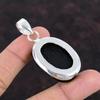 Svart turmalin grovt hänge En kvalitets ädelstenshänge Handgjorda smycken 925 sterling silver hänge grov sten smycken present till henne