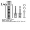 Brake Lever Jack Adapter Drill 1/2 to 1 Stainless Steel Trailer Attachment 26mm Axle Hole Heavy Duty Mount