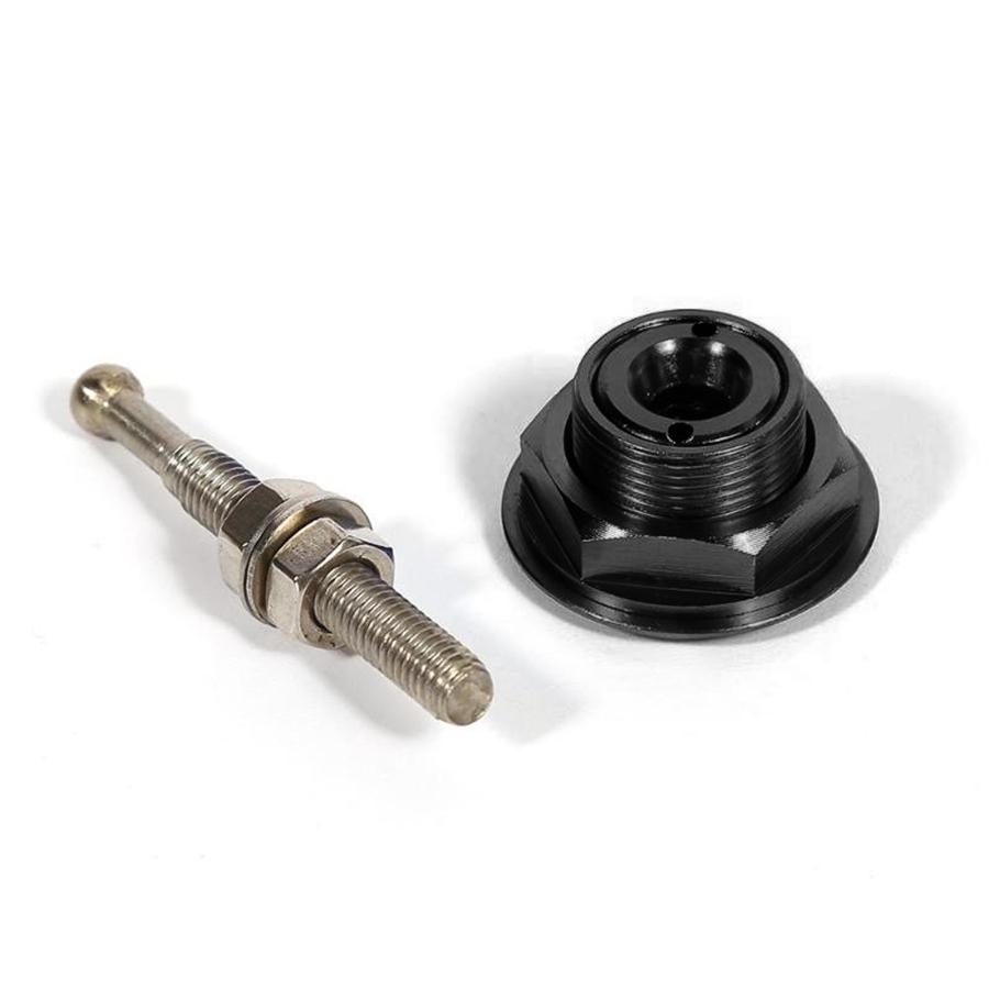 4x Black Quik Release Latch Fastener Car Hood Push Button Bumper Clips Pins Lock