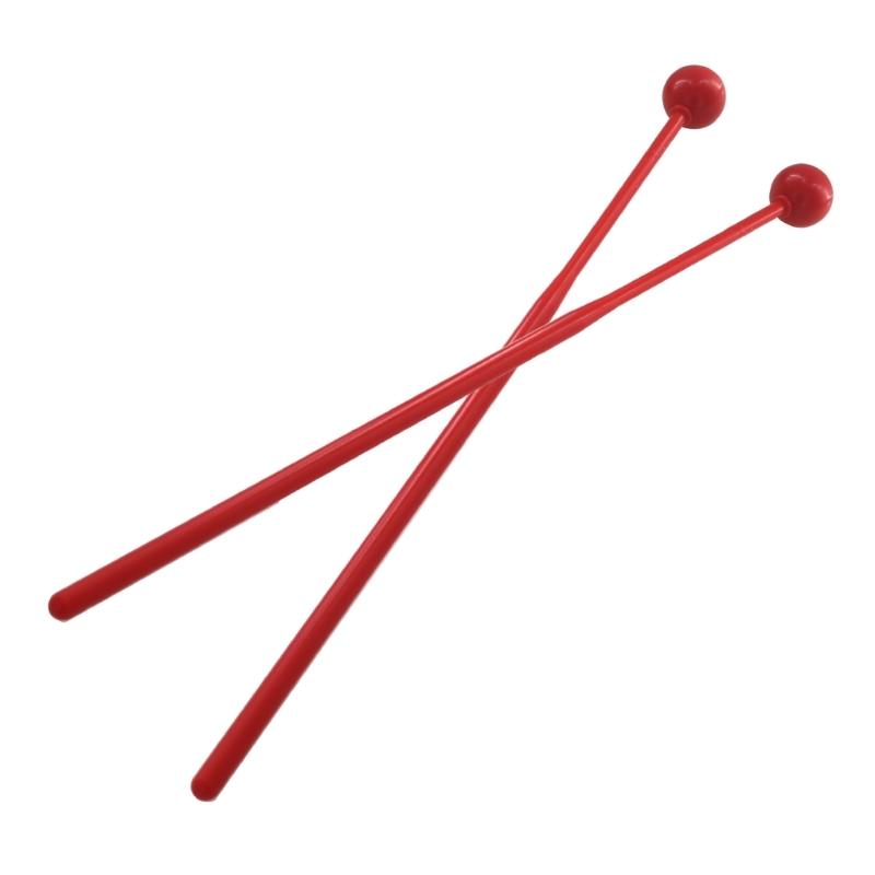 1 Pair ABS Handle Plastic Ball Drumstick Marimba Mallet Percussion Musical Instrument Accessories Beginner Training Kits