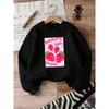 Cute And Fun Printed Pattern, Thin And Versatile Comfortable Round Neck Hoodie for 0-3 Year Old Baby Girls In Spring