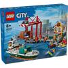 LEGO City Dock and Cargo Ship Toy Building Set for Kids Age 8-10, Creative Play Blocks