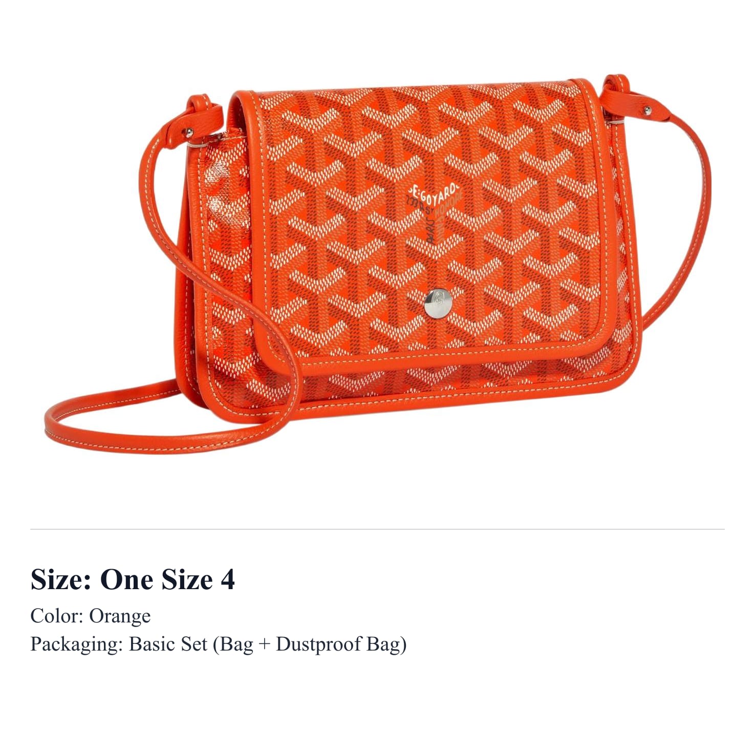 GOYARD Plumet Canvas With Leather WOC