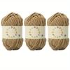 3pcs Soft & Chunky Bulky Yarn for Hand Knitting Crocheting and Crafting  Perfect for Making Mats Pillows and Blankets Skin-Friendly and Easy To Work