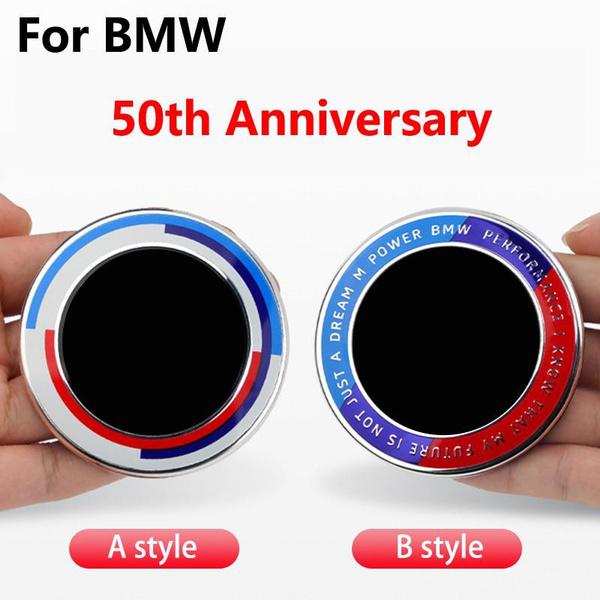 

Логотип 50-летия автомобиля для X3 X4 X5 X6 3 5 6 7 серии GT E90 F30 F10 G32 38, чехол для внешнего украшения, аксессуары для стайлинга