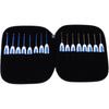 Crochet Hooks Needles for Arthritic Hands, 16 Piece Set Extra-Long Chinese Style Crochet Hook Set Ergonomic Soft Grips Knitting Hook Metal Crochet