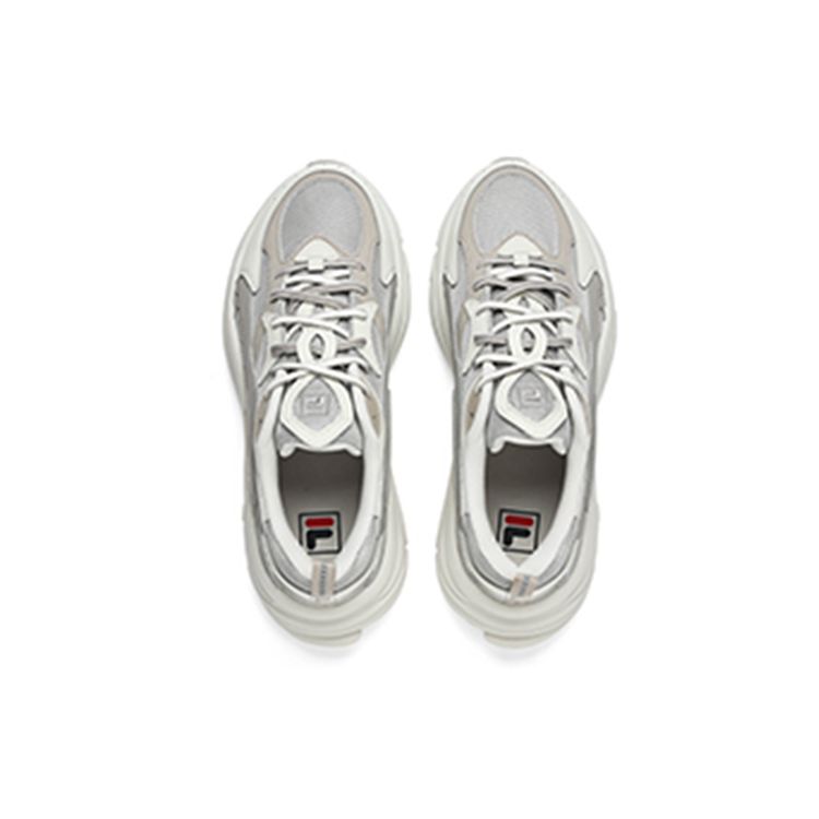 Fila Mars 1S Fabric Synthetic Leather Retro Sports Low-Top Lifestyle Shoes Men Sneaker Cream Blue F12M222125FGB
