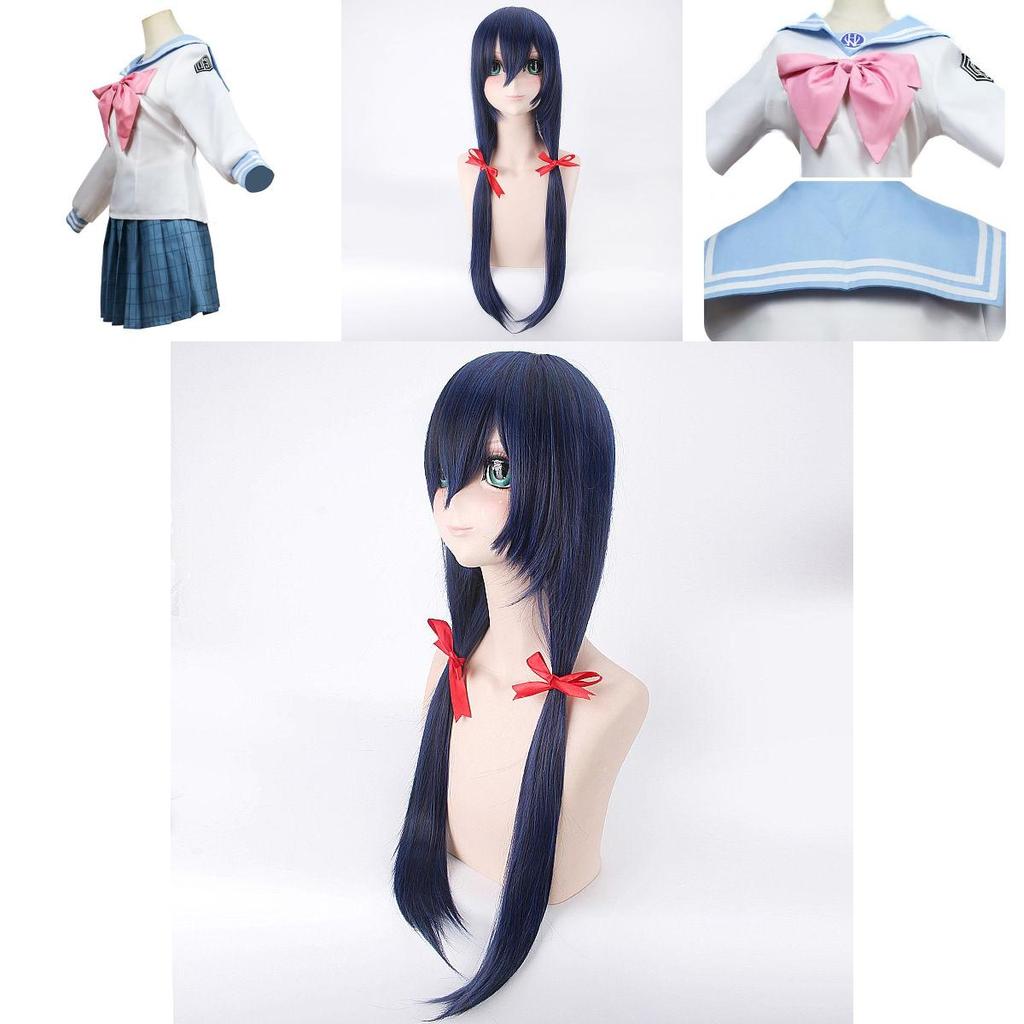 Stylish Sayaka Maizono Danganronpa Anime Uniform Costume Cosplay Suit With Wig