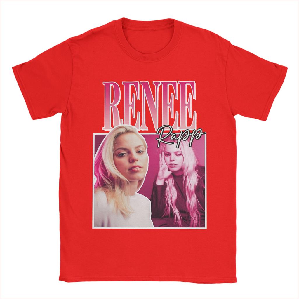 Casual Renee Rapp TShirts for Unisex Round Neck Cotton T Shirts Short Sleeve Tee Shirt Plus Size Tops