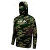 Mens Quick-Dry UV Protection Hooded Fishing Long Sleeve Shirt Outdoor Sports Cycling Running Summer