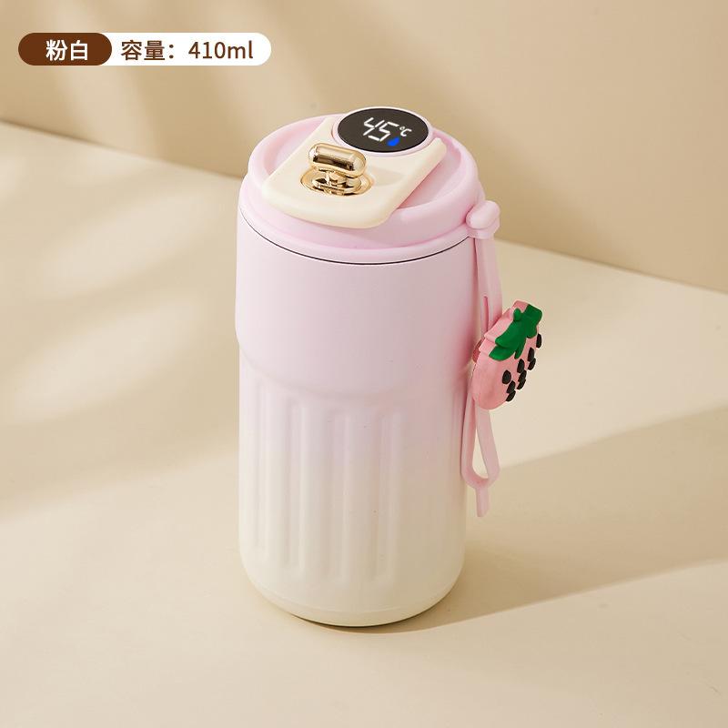 450ml Thermos Bottle Smart Display Vacuum Cup Office Coffee Cup Business Portable Temperature 316 Stainless Steel Thermal Mug
