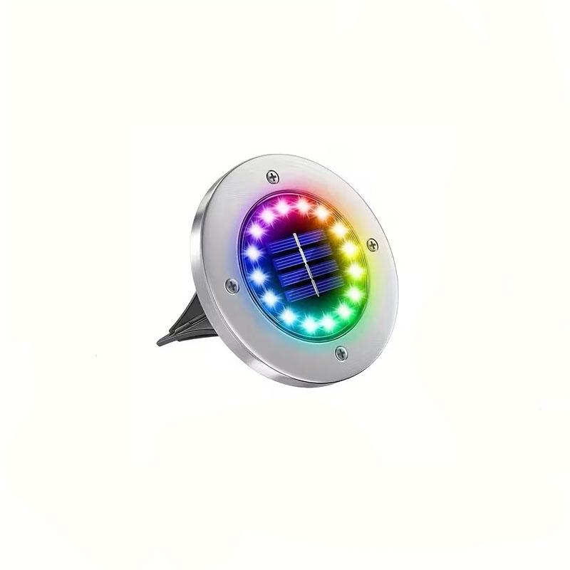 Słoneczne lampy zewnętrzne do wkopania z 16 diodami LED Zewnętrzne dekoracyjne oświetlenie krajobrazu Słoneczne lampy trawnikowe do ogrodów, dziedzińców i ścieżek