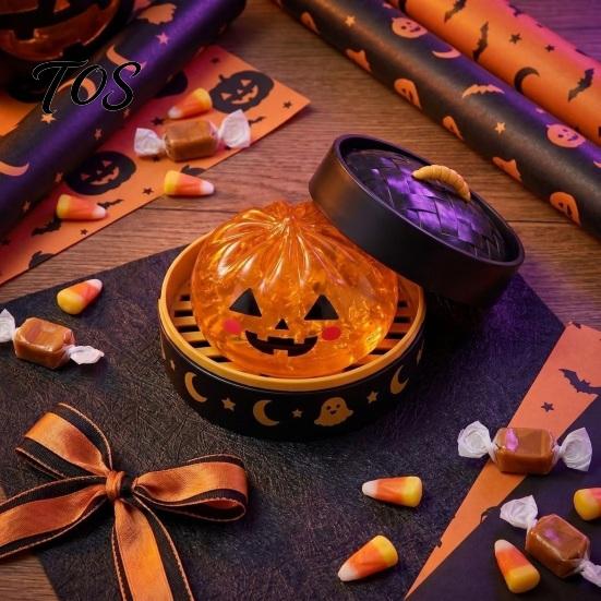 Holiday Party Favors 1/5Pcs Halloween Dumpling Squeeze Toy with Steamer, Pumpkin Eyeball Ghost Kids Toys Skull Fidget for Relieve Stress, Anxiety