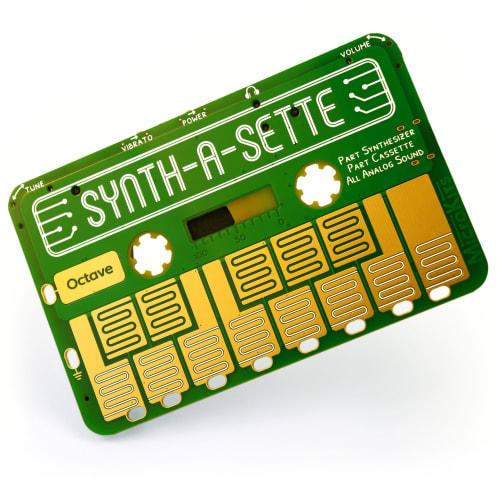 

MicroKits Synth-a-Sette | Pocket-Sized Synth Set | Analog Synthesizer | Music Gadget | Banana-Powered Electronic Instrument Kit