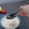 6pcs Plastic Spoons Black Long Handle Non-slip Stirring Spoons Soup Rice Soy Sauce Porridge Household Kitchen Utensils4